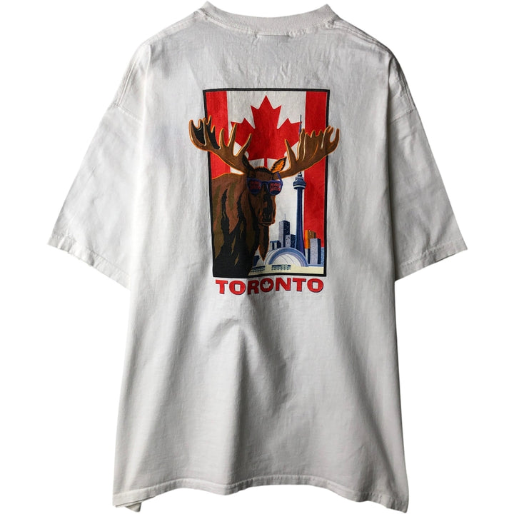 90'S PLANET HOLLYWOOD Advertising T-Shirt, Men's XL equivalent, Vintage cotton white type Vintage Second Hand