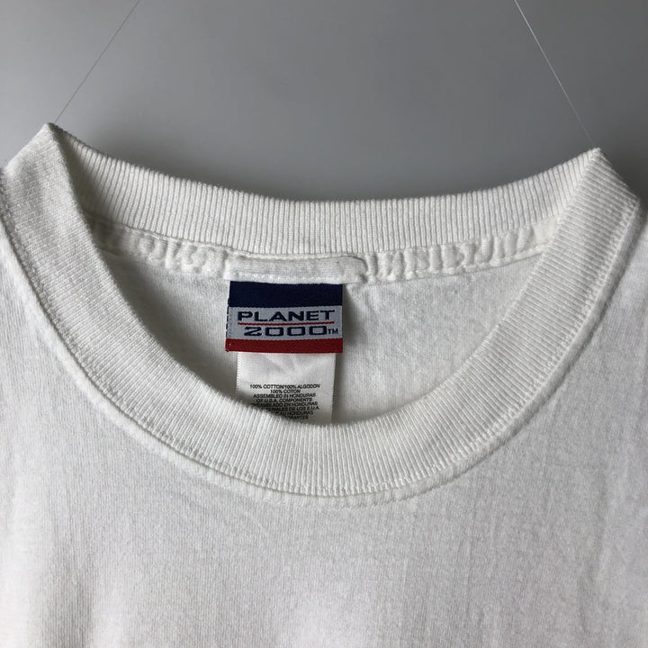 90'S PLANET HOLLYWOOD Advertising T-Shirt, Men's XL equivalent, Vintage cotton white type Vintage Second Hand