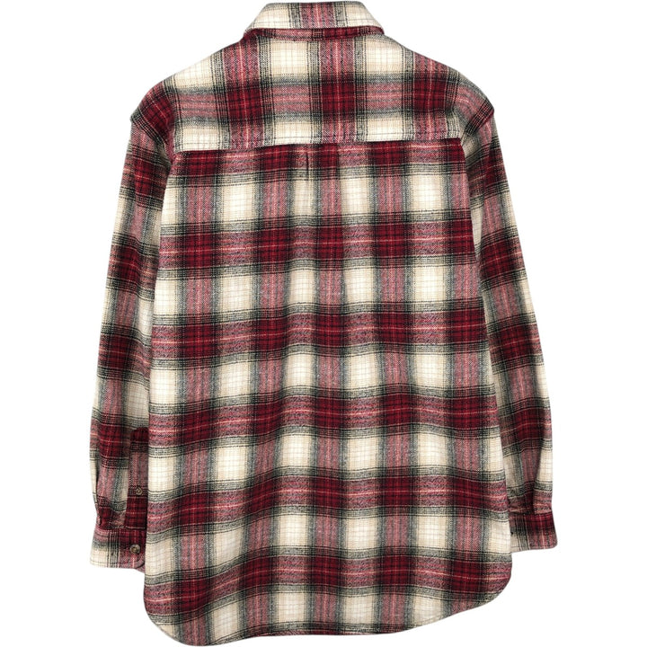 FIELD and STREAM Ombre Check Long-Sleeve Flannel Check Shirt (Men's Size M) unclear red type Vintage Second Hand