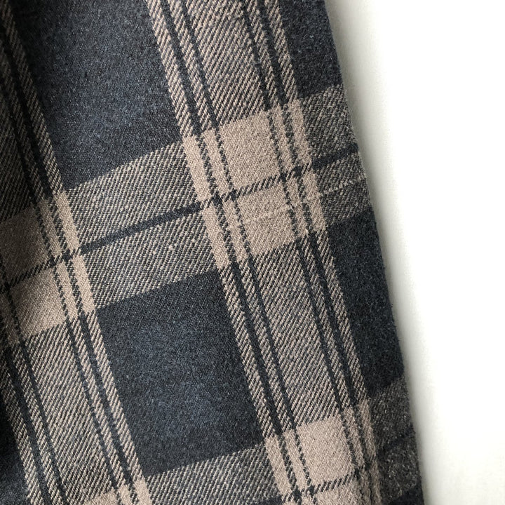FIELD&STREAM Long-Sleeve Flannel Check Shirt, Men's Size S (approx.) unclear brown type Vintage Second Hand