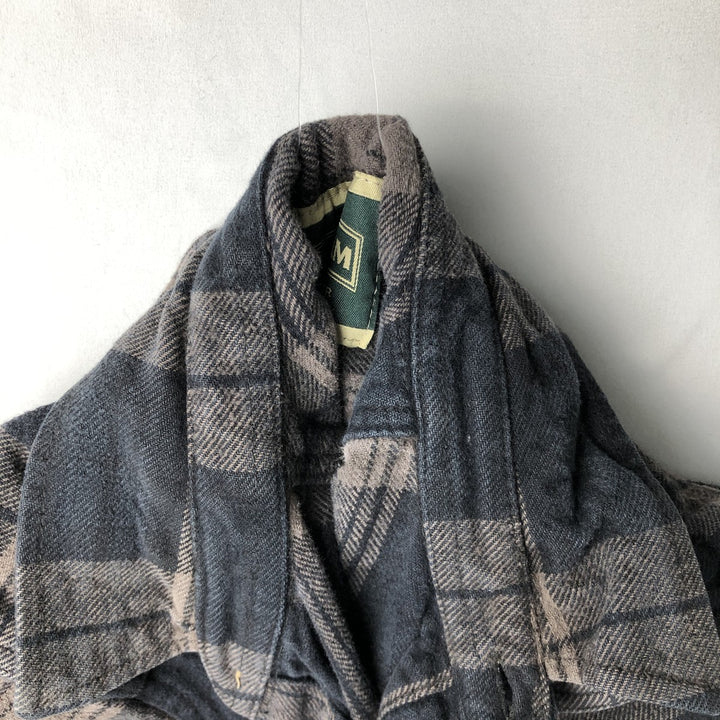 FIELD&STREAM Long-Sleeve Flannel Check Shirt, Men's Size S (approx.) unclear brown type Vintage Second Hand