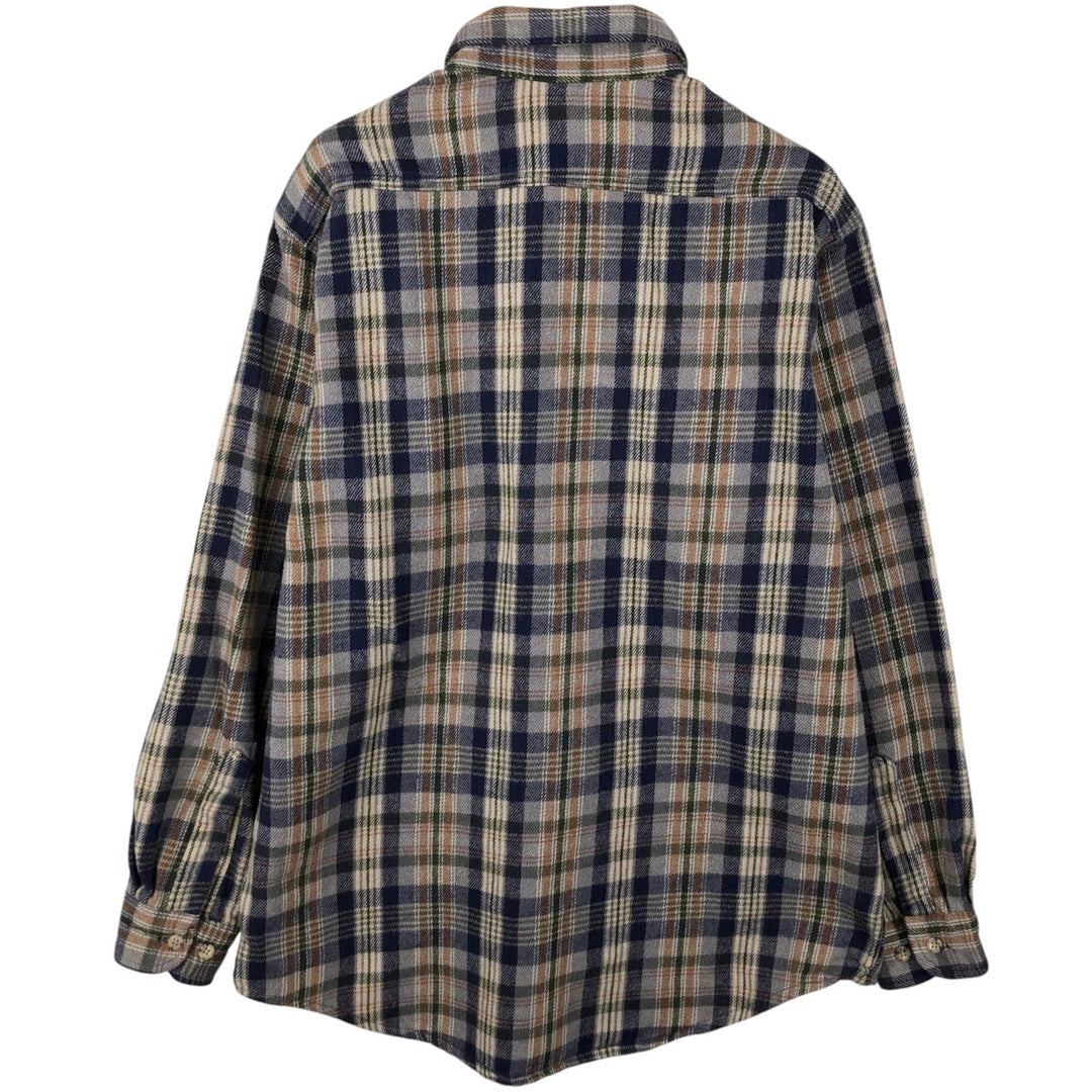 Carhartt Long Sleeve Heavy Flannel Check Shirt, Men's Size L unclear blue type Vintage Second Hand