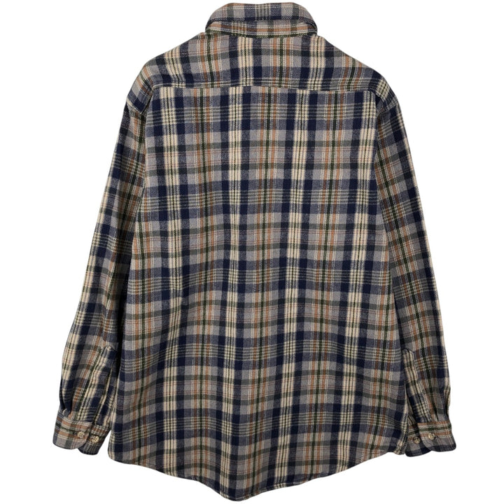 Carhartt Long Sleeve Heavy Flannel Check Shirt, Men's Size L unclear blue type Vintage Second Hand