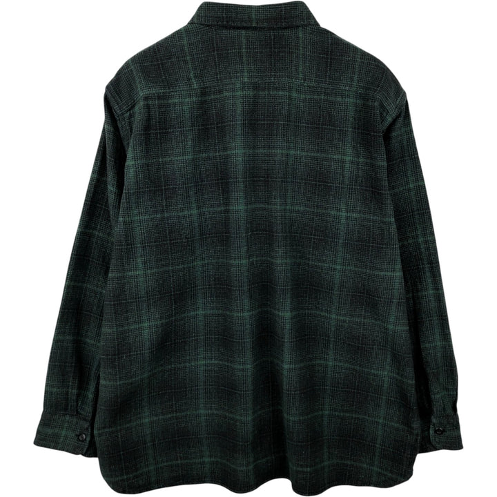 Levi's Relaxed Ombre Check Long Sleeve Flannel Check Shirt, Men's Size XL cotton Green type dark green Vintage Second Hand