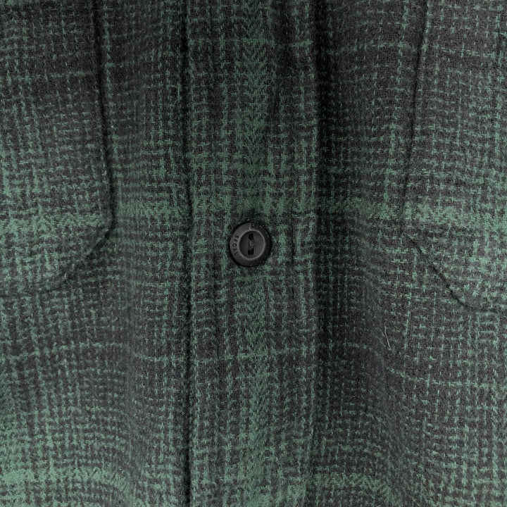 Levi's Relaxed Ombre Check Long Sleeve Flannel Check Shirt, Men's Size XL cotton Green type dark green Vintage Second Hand