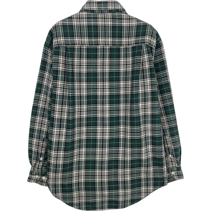 90'S GAP Old Gap Tartan Check Long Sleeve Flannel Check Shirt Men's Size S (approx.) Vintage cotton green type Vintage Second Hand