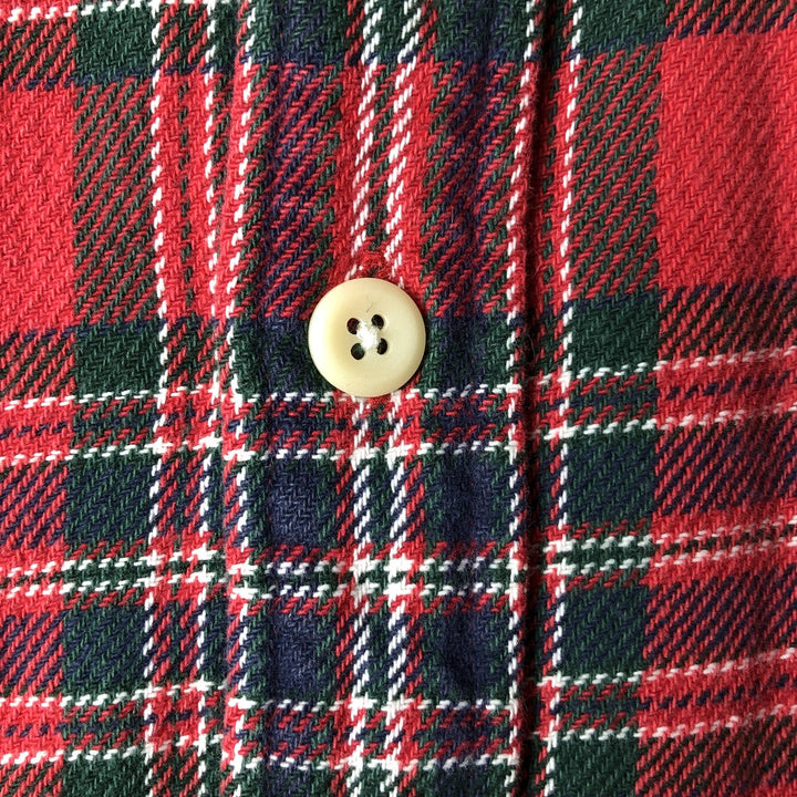 Ralph Lauren POLO by Ralph Lauren Long Sleeve Light Nell Check Shirt Men's M cotton red type Vintage Second Hand