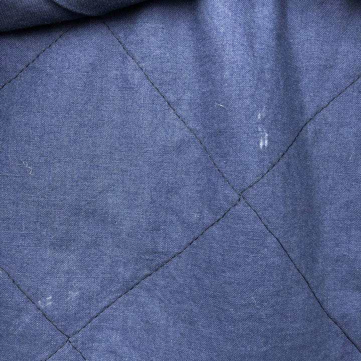 LLBean Blackwatch Check Padded Long-Sleeve Heavy Flannel Check Shirt, Men's Size L (approx.) unclear blue type Vintage Second Hand