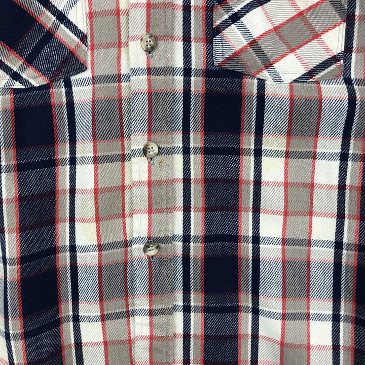 80'S Big Mac Long-Sleeve Flannel Check Shirt, Made in USA, Men's Size L (Equivalent), Vintage cotton Beige type Vintage Second Hand