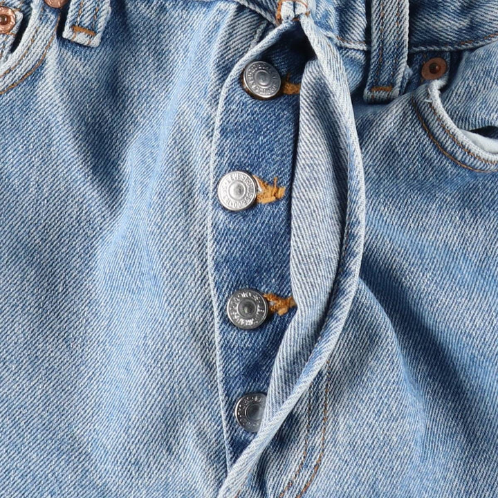 1990'S Levi's 501-0193 Straight Denim Pants, Made in USA, Women's Size L (equivalent to W29), Vintage cotton Blue type light blue Vintage Second Hand