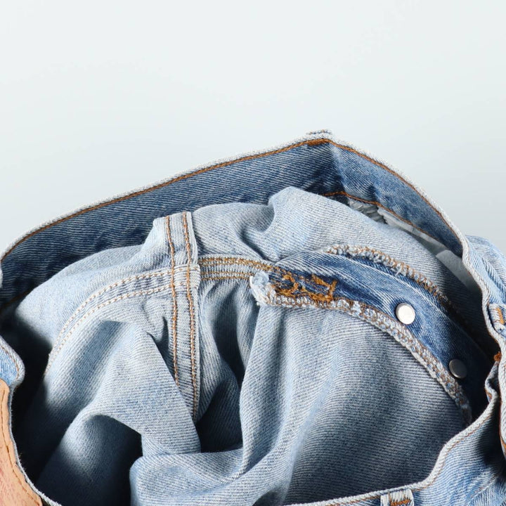 1990'S Levi's 501-0193 Straight Denim Pants, Made in USA, Women's Size L (equivalent to W29), Vintage cotton Blue type light blue Vintage Second Hand