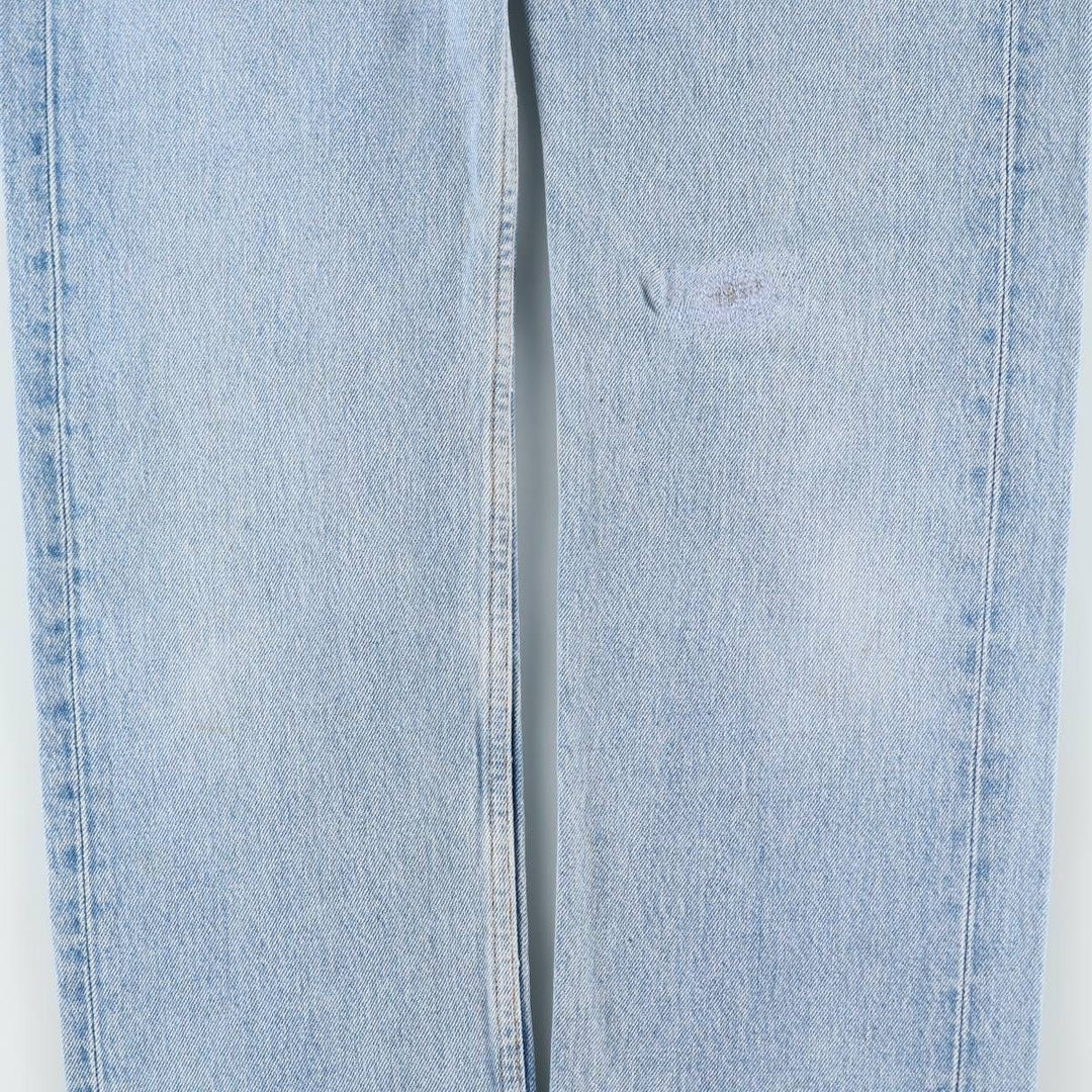 1990'S Levi's 501-0193 Straight Denim Pants, Made in USA, Women's Size L (equivalent to W29), Vintage cotton Blue type light blue Vintage Second Hand