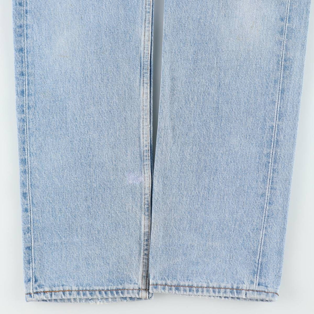 1990'S Levi's 501-0193 Straight Denim Pants, Made in USA, Women's Size L (equivalent to W29), Vintage cotton Blue type light blue Vintage Second Hand