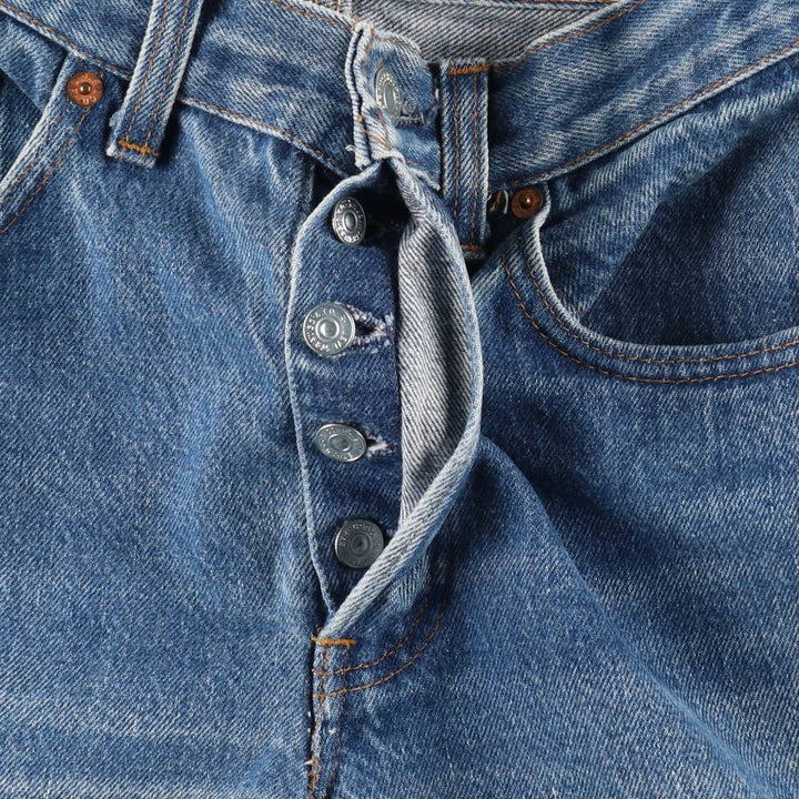 1980'S Levi's 26501-0118 Straight Denim Pants, Made in USA, Women's Size M (equivalent to W26), Vintage cotton blue type Vintage Second Hand