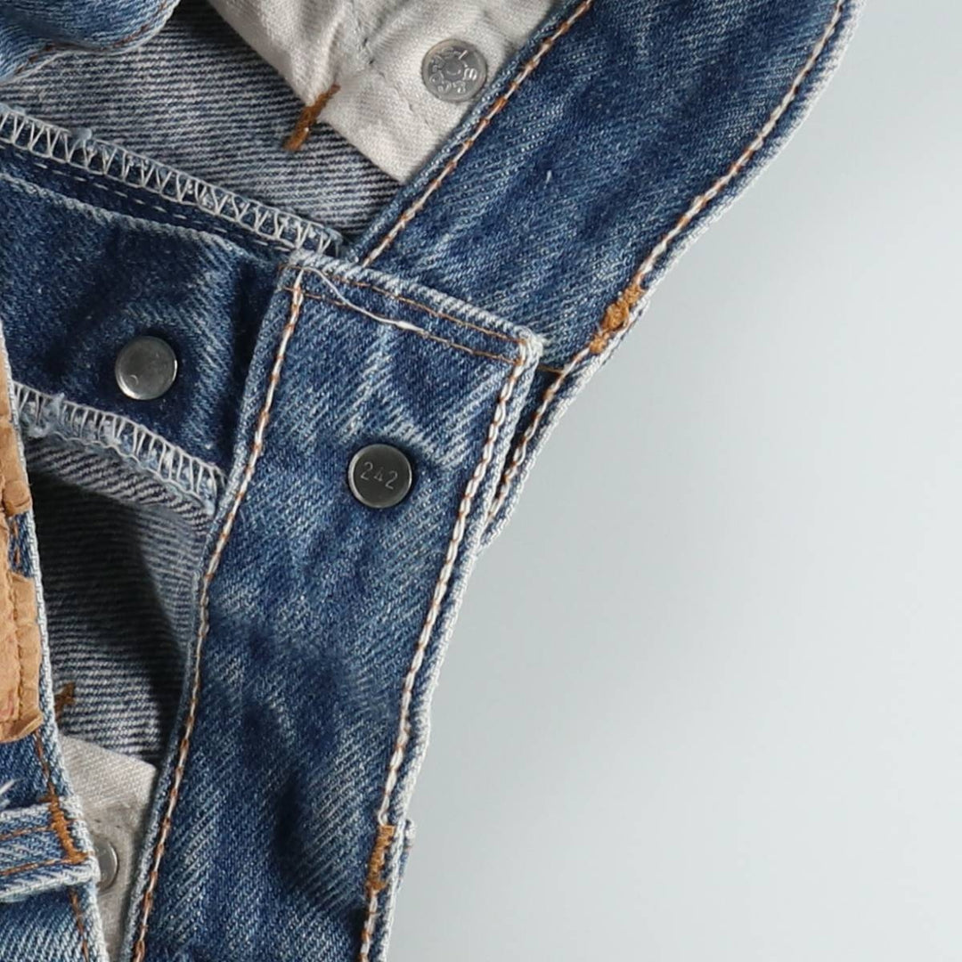 1980'S Levi's 26501-0118 Straight Denim Pants, Made in USA, Women's Size M (equivalent to W26), Vintage cotton blue type Vintage Second Hand