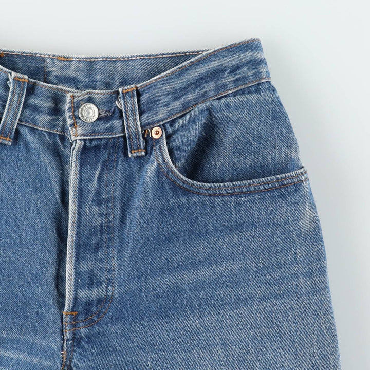 1980'S Levi's 26501-0118 Straight Denim Pants, Made in USA, Women's Size M (equivalent to W26), Vintage cotton blue type Vintage Second Hand