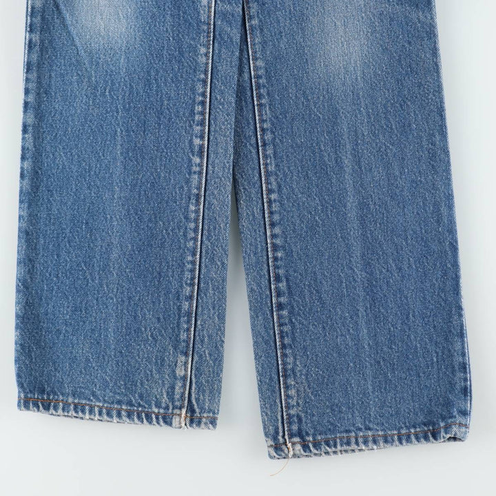 1980'S Levi's 26501-0118 Straight Denim Pants, Made in USA, Women's Size M (equivalent to W26), Vintage cotton blue type Vintage Second Hand