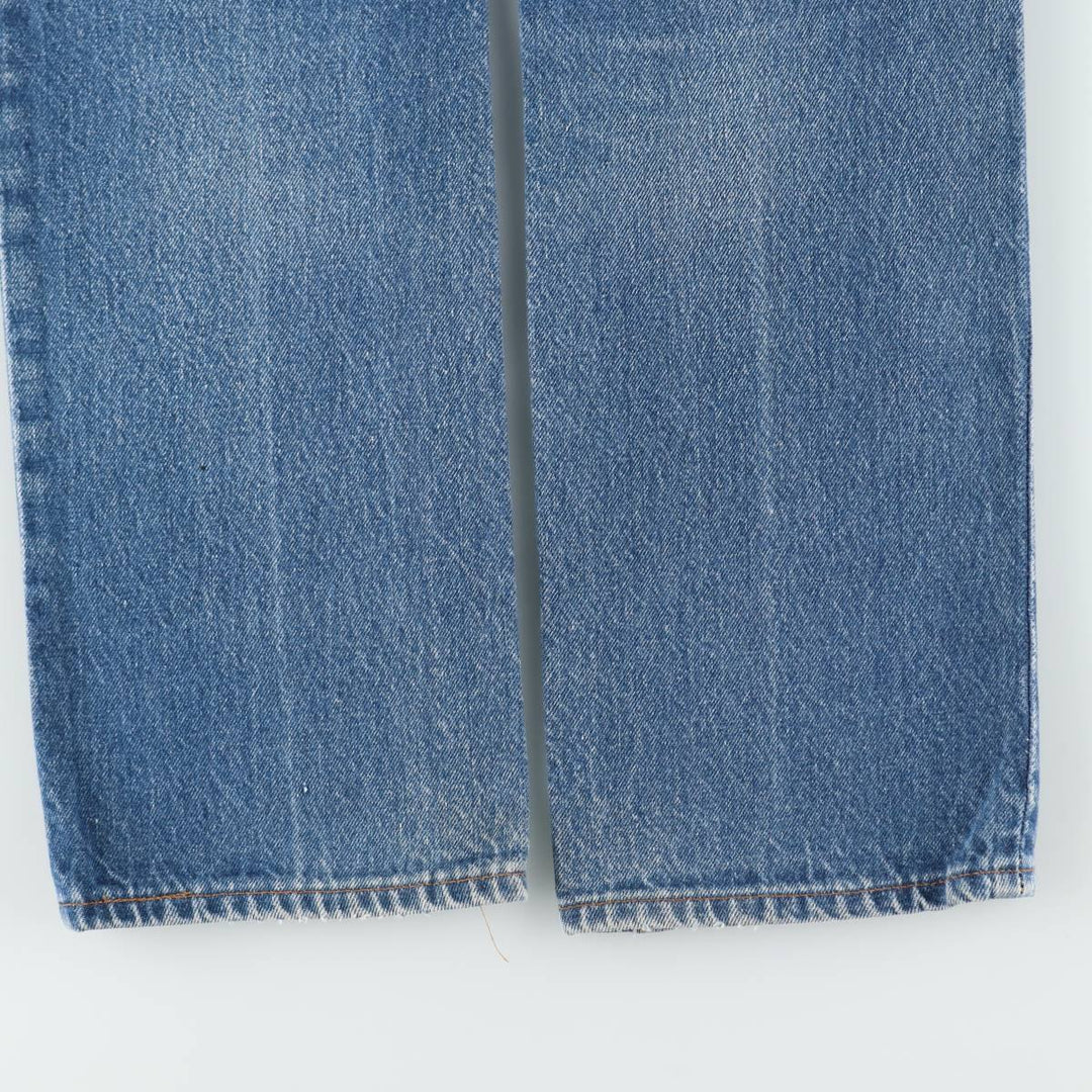 1980'S Levi's 26501-0118 Straight Denim Pants, Made in USA, Women's Size M (equivalent to W26), Vintage cotton blue type Vintage Second Hand