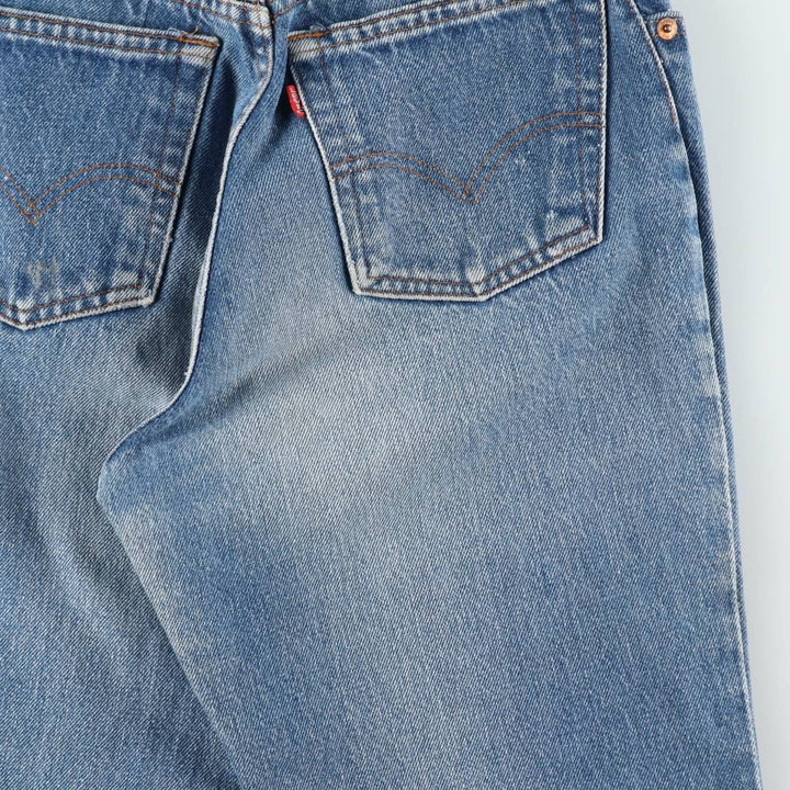 1980'S Levi's 26501-0118 Straight Denim Pants, Made in USA, Women's Size M (equivalent to W26), Vintage cotton blue type Vintage Second Hand