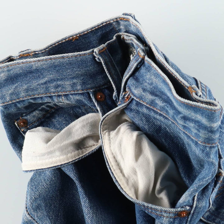 1980'S Levi's 26501-0118 Straight Denim Pants, Made in USA, Women's Size M (equivalent to W26), Vintage cotton blue type Vintage Second Hand