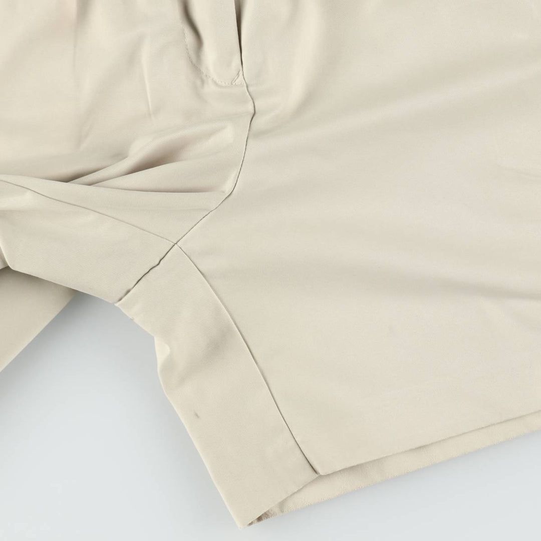 Tommy Hilfiger GOLF Two-Pleat Chino Shorts, Women's XL (equivalent to W31) polyester Beige type Vintage Second Hand
