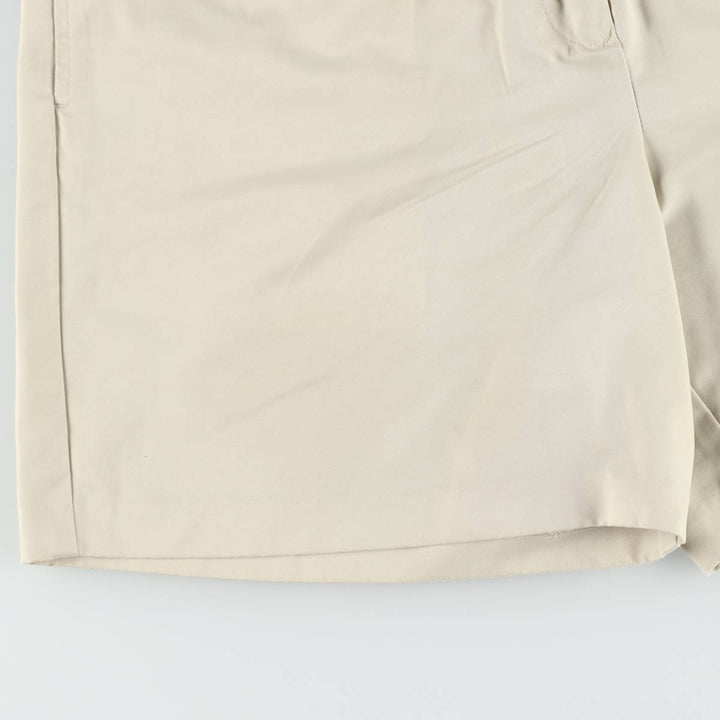 Tommy Hilfiger GOLF Two-Pleat Chino Shorts, Women's XL (equivalent to W31) polyester Beige type Vintage Second Hand