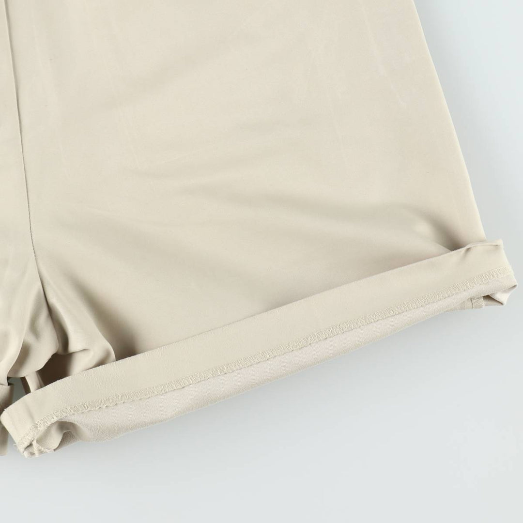 Tommy Hilfiger GOLF Two-Pleat Chino Shorts, Women's XL (equivalent to W31) polyester Beige type Vintage Second Hand