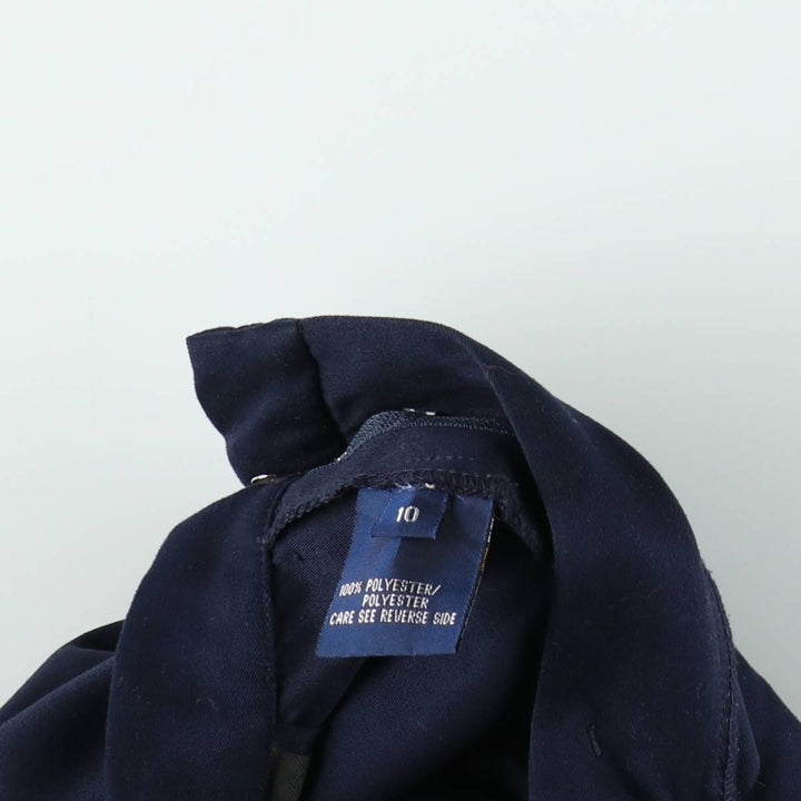 Ralph Lauren POLO GOLF Two-Pleat Half Shorts Women's L (W30 equivalent) polyester navy blue type Vintage Second Hand