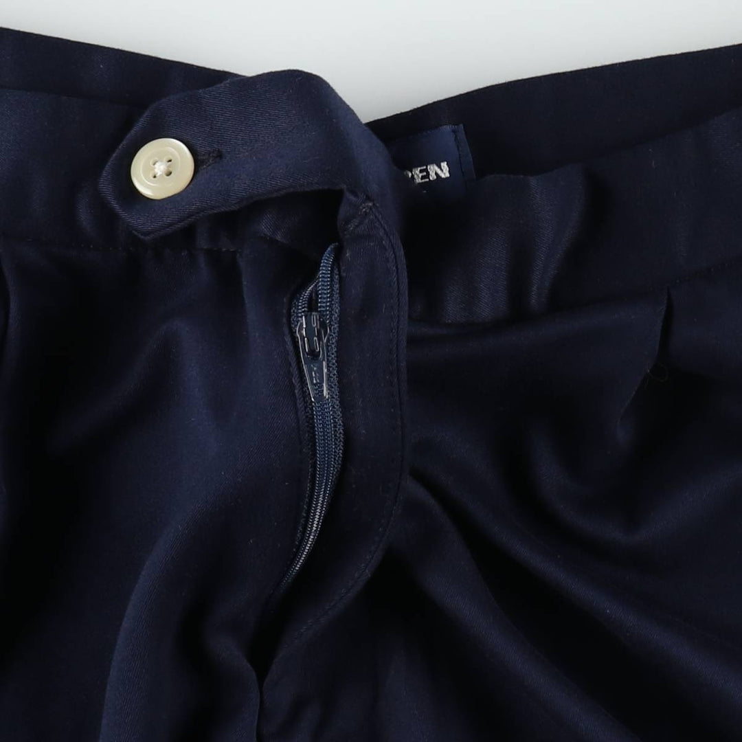Ralph Lauren POLO GOLF Two-Pleat Half Shorts Women's L (W30 equivalent) polyester navy blue type Vintage Second Hand