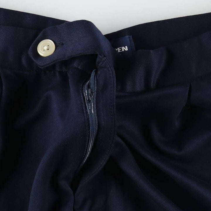 Ralph Lauren POLO GOLF Two-Pleat Half Shorts Women's L (W30 equivalent) polyester navy blue type Vintage Second Hand