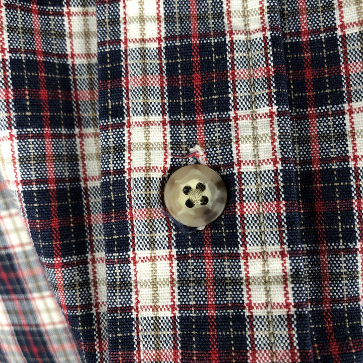 Carhartt Check Pattern Long Sleeve Button-Down Work Shirt, Men's XL unclear navy blue type Vintage Second Hand