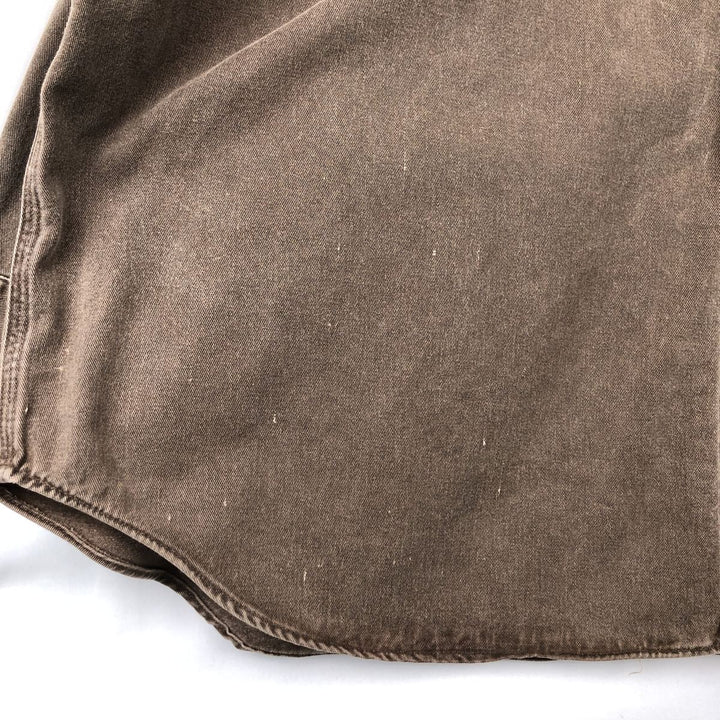 Carhartt Long-Sleeve Button-Down Work Shirt unclear brown type Vintage Second Hand