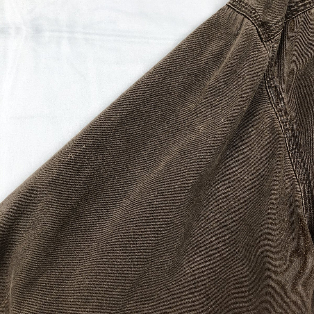 Carhartt Long-Sleeve Button-Down Work Shirt unclear brown type Vintage Second Hand