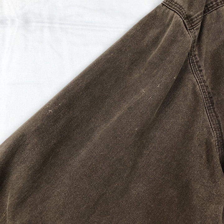 Carhartt Long-Sleeve Button-Down Work Shirt unclear brown type Vintage Second Hand
