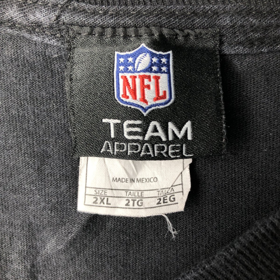 NFL Detroit Lions Long-Sleeve T-Shirt (Men's XXL equivalent) cotton black type Vintage Second Hand