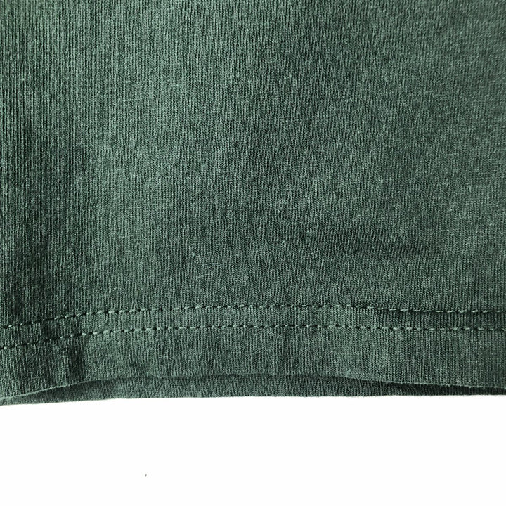 Cabelas Labrador Retriever Dog Pattern Long-Sleeve T-Shirt (Men's Size M) cotton Green type dark green Vintage Second Hand