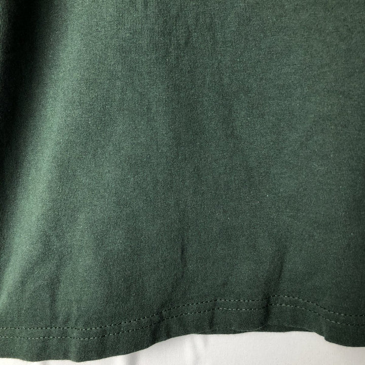 Cabelas Labrador Retriever Dog Pattern Long-Sleeve T-Shirt (Men's Size M) cotton Green type dark green Vintage Second Hand