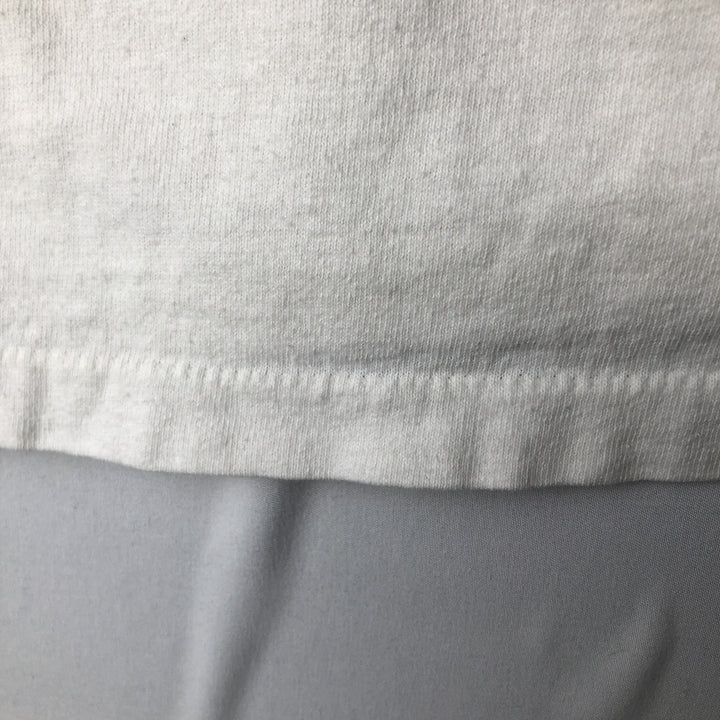 ~90'S American Way Long-Sleeve T-Shirt, Made in USA, Men's XL equivalent, Vintage acrylic white type Vintage Second Hand