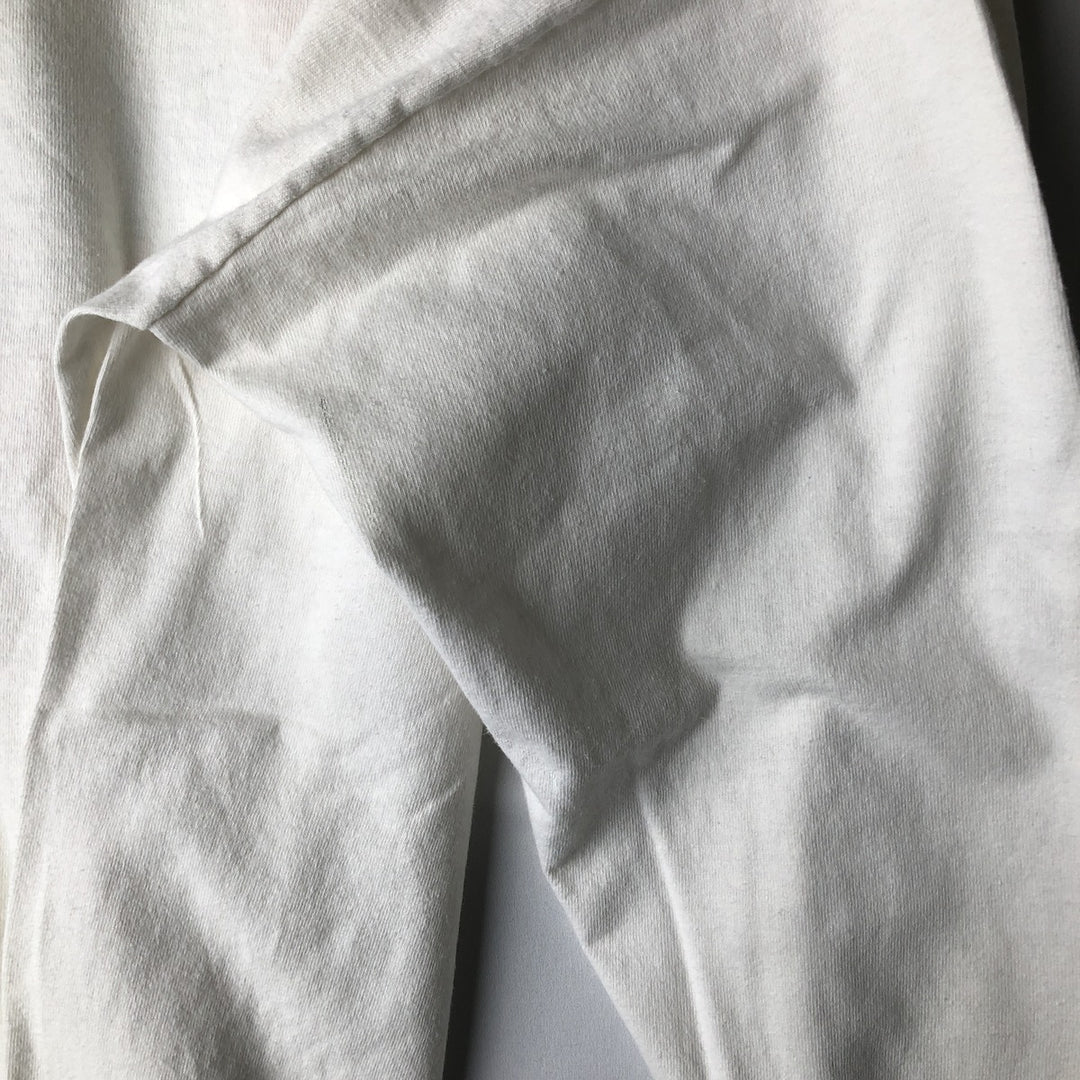 ~90'S American Way Long-Sleeve T-Shirt, Made in USA, Men's XL equivalent, Vintage acrylic white type Vintage Second Hand