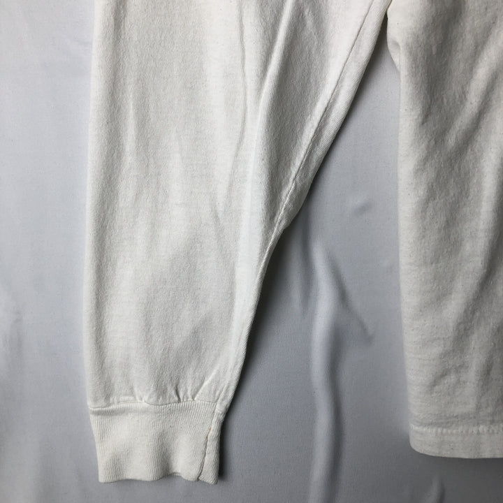 ~90'S American Way Long-Sleeve T-Shirt, Made in USA, Men's XL equivalent, Vintage acrylic white type Vintage Second Hand