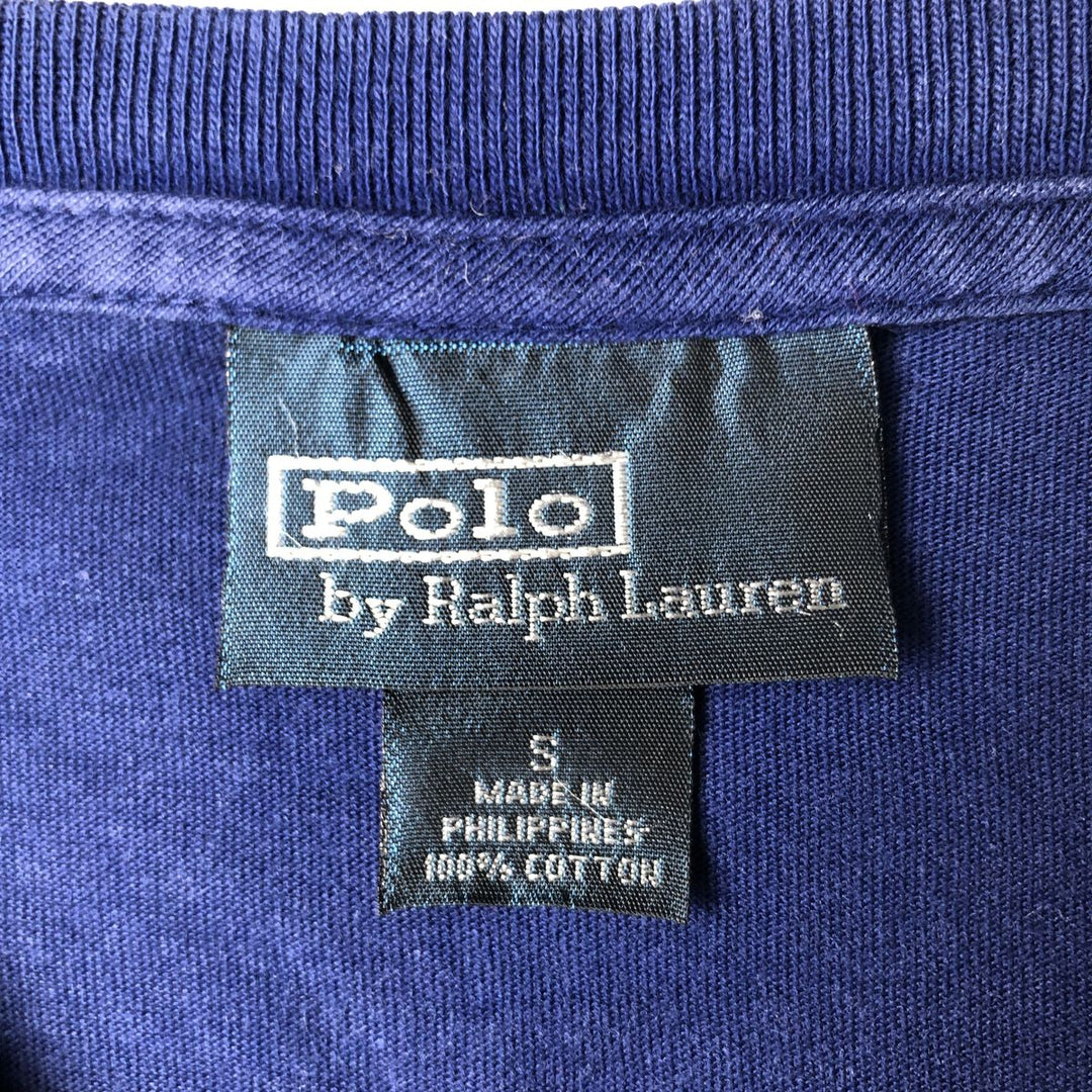 Ralph Lauren POLO by Ralph Lauren Long T-shirt, Men's S size cotton blue type Vintage Second Hand