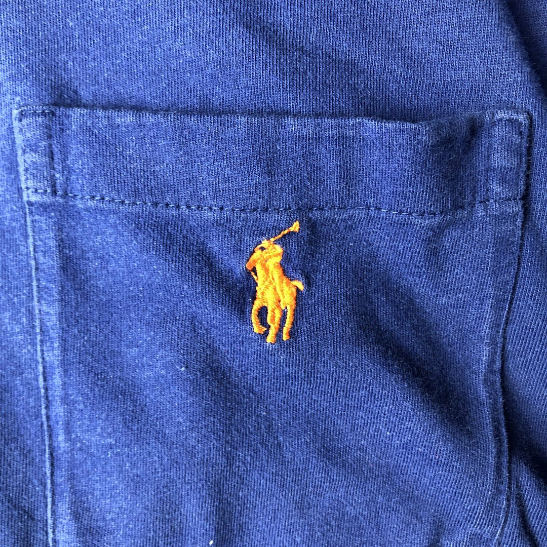 Ralph Lauren POLO by Ralph Lauren Long T-shirt, Men's S size cotton blue type Vintage Second Hand