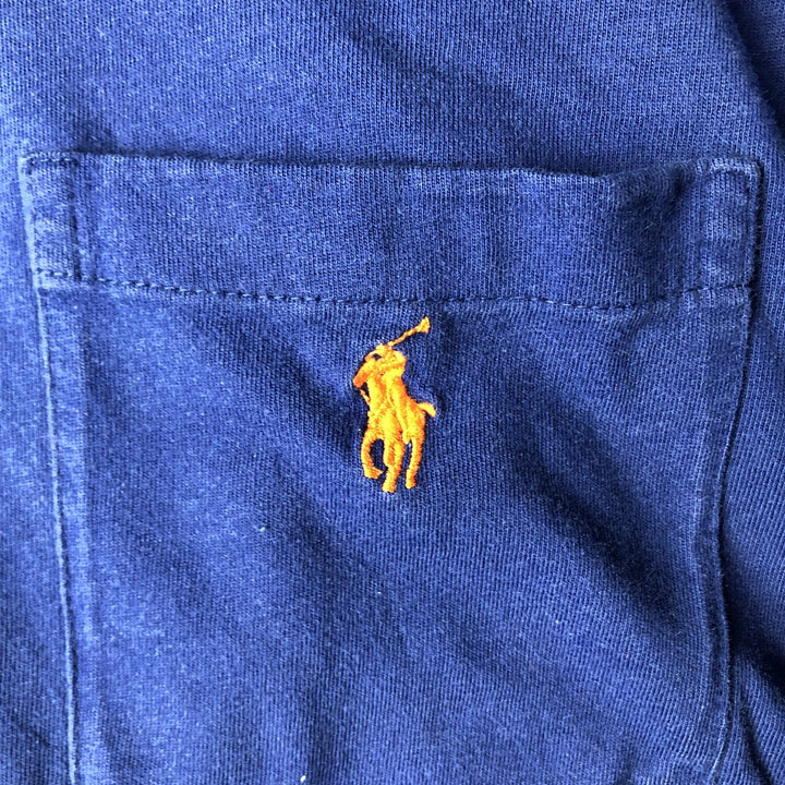Ralph Lauren POLO by Ralph Lauren Long T-shirt, Men's S size cotton blue type Vintage Second Hand