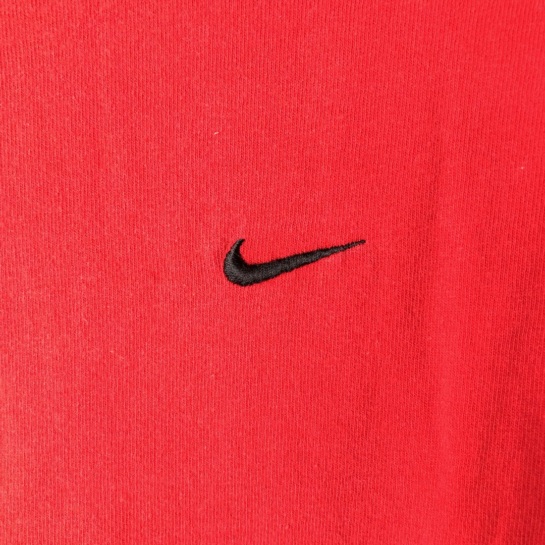 2000'S Nike Team Center Logo Long-Sleeve T-Shirt (Men's XL equivalent) cotton red type Vintage Second Hand