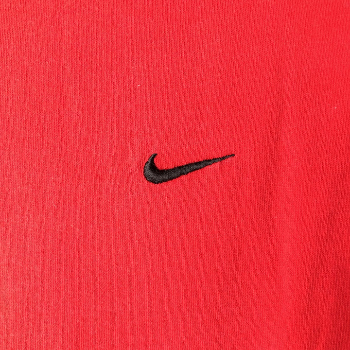 2000'S Nike Team Center Logo Long-Sleeve T-Shirt (Men's XL equivalent) cotton red type Vintage Second Hand