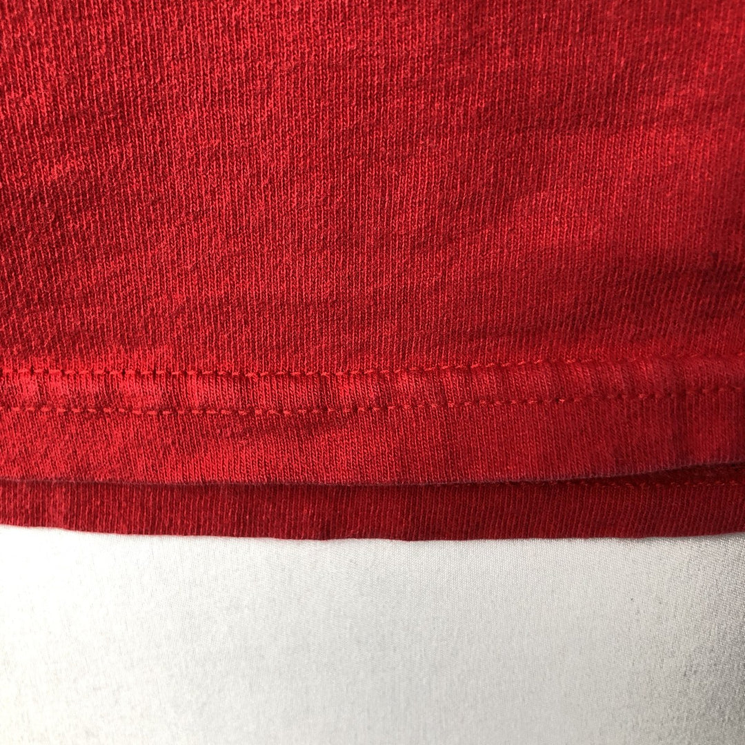2000'S Nike Team Center Logo Long-Sleeve T-Shirt (Men's XL equivalent) cotton red type Vintage Second Hand
