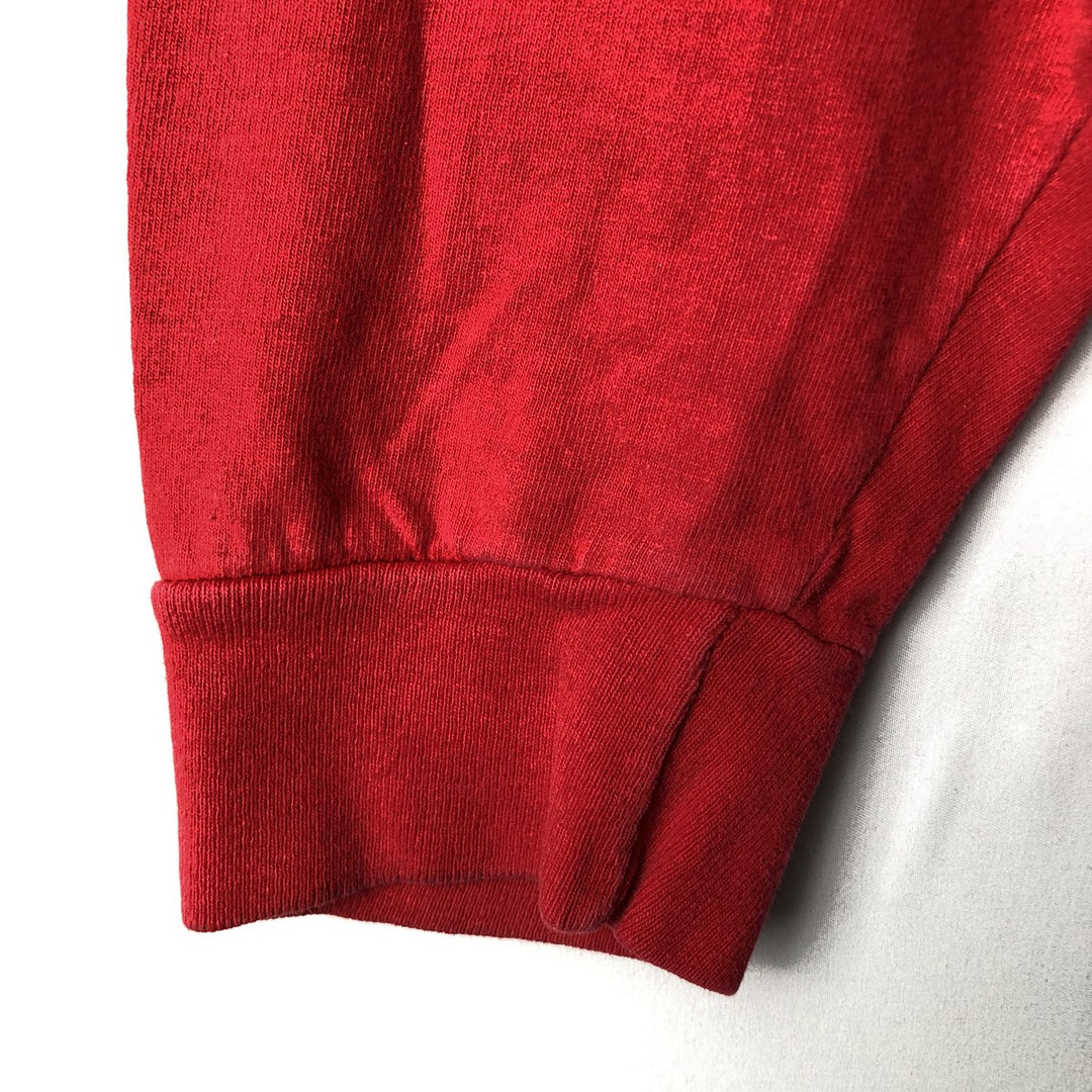 2000'S Nike Team Center Logo Long-Sleeve T-Shirt (Men's XL equivalent) cotton red type Vintage Second Hand