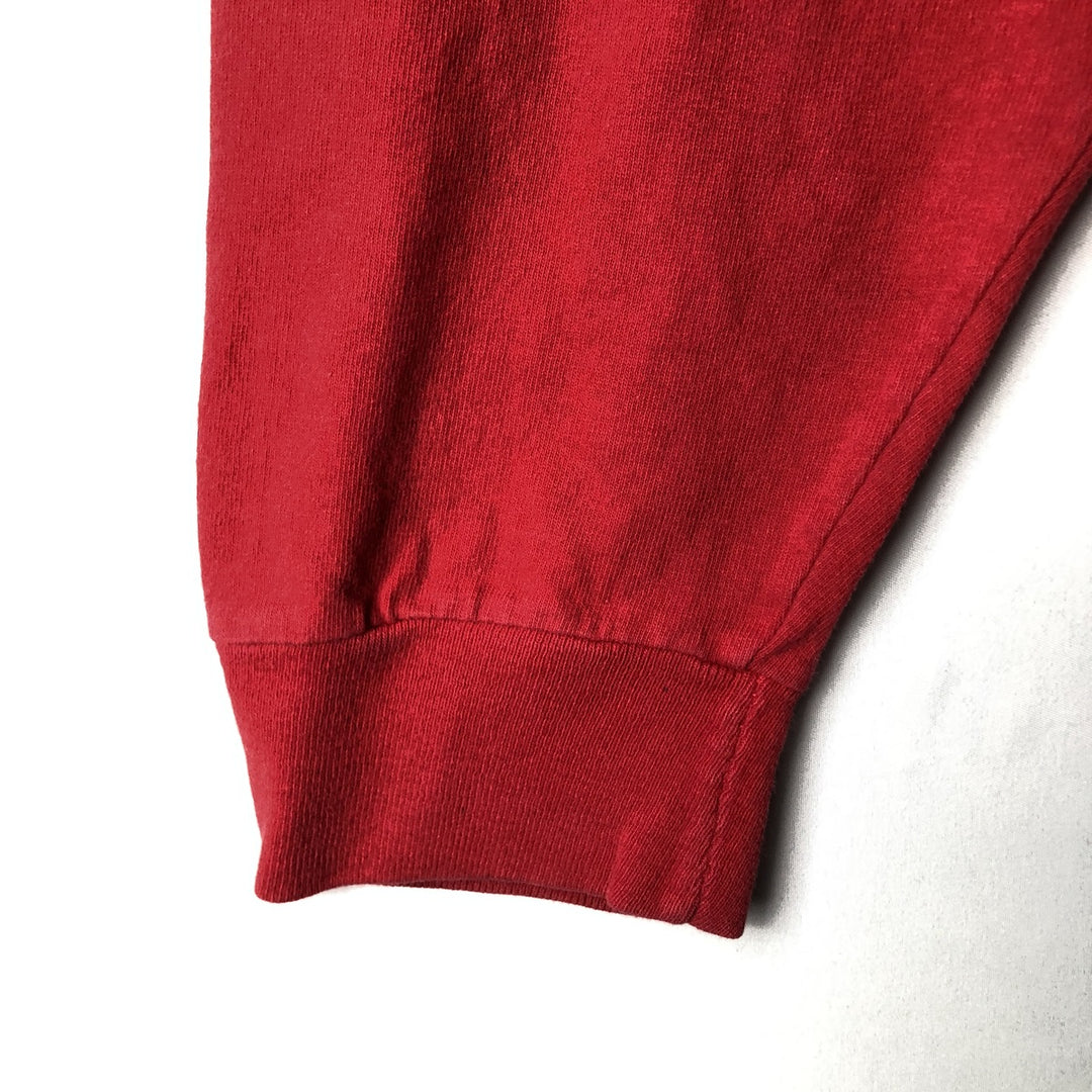2000'S Nike Team Center Logo Long-Sleeve T-Shirt (Men's XL equivalent) cotton red type Vintage Second Hand