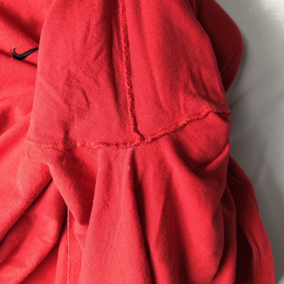 2000'S Nike Team Center Logo Long-Sleeve T-Shirt (Men's XL equivalent) cotton red type Vintage Second Hand