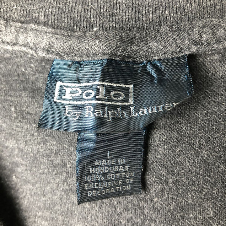Ralph Lauren POLO by Ralph Lauren long-sleeved T-shirt, men's size L cotton gray type Vintage Second Hand